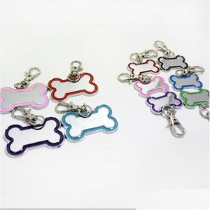 Dog Collars Leashes Fashion Bone Shape Name Id Tags Metal Identity Phone Number Pet Tag Za5332 Drop Delivery Home Garden Supplies Dhtxp