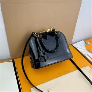 Designer handväska plånbok högkvalitativ axelväska mode lack läder kvinnors handväska äkta läder crossbody väska lyx kväll ryggsäck