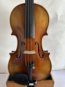 4/4 Violin Guarneri Model 1742 Fammad Maple Back Spruce Top Hand Carved K3195