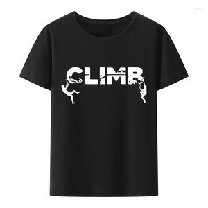 Magliette da uomo a magliette rocciose in cotone y2k magliette da alpinismo tees sciolto uomo abbigliamento stampare hipster magliette grafiche creative