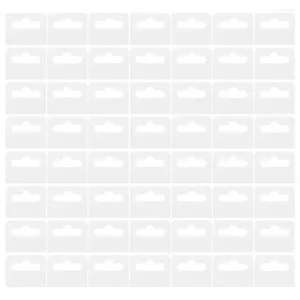 Hooks 100 Pcs Aircraft Hole Hook Wall Mount Sticker Hanging Clear Display Piece Self File Tabs Adhesive Sticky Pvc Retail