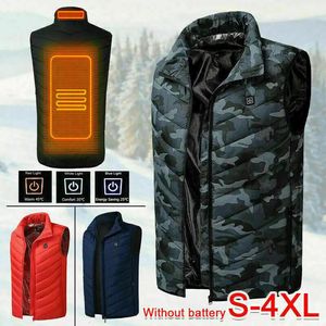 Men's Jackets Winter Men Sleeveless Heated Jackets Unisex Heating Vest For Men Women Warm Hiking Jacket Thermal Windproof Waistcoat S-4XL 231115