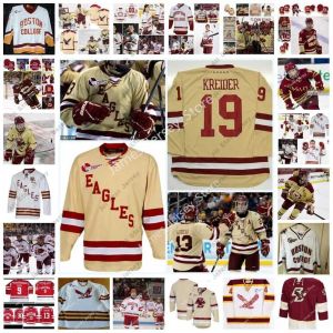 トップホッケー'nhl''Jerseysncaa ed custom custom boston college eaglesホッケージャージー30サッチャーデムコグレッグブラウンパトリックイーブス26オースティンカンゲロシm