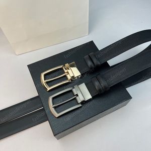 Leather belt mens designer belt Genuine Leather 35mm rotatable Needle bucket designer belt men with Box designer men women mens belts