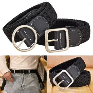 Cintos Mulheres Homens Jeans Casual Vintage Weave Cintura Banda Senhoras Vestido Strap Pin Buckle Cintura Nylon Canvas Cinto Trançado