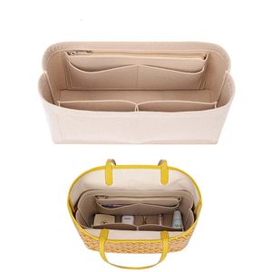 Sacos cosméticos casos feltro inserir saco cosmético organizador inserir para gyad tote sacos de maquiagem com zíper bolsa interna caber bolsas de luxo para mulheres 231115