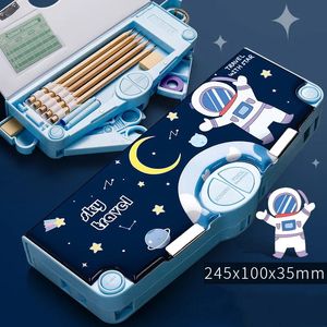 Ołówki worki duże plastikowe ołówek Cartoon Studenci Kawaii Multifunkcja Ołówek Dzieci Dift Pen Pen Case Passerery Box School Supplies 231115