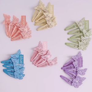 Crianças Crianças Clear Butterfly Clip Baby Hollow Butterts Barrettes para Gift Party Fashion Hair Acessórios