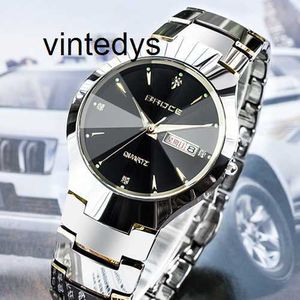 Wristwatches Luxury Quartz Watch Swiss Steel Men's and Women's Couple One Pair of Automatic Quartz Waterproof Tide