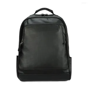 Backpack Genuine Leather Shoulder Head Layer Cowhide Large Capacity Outdoor Travel Men's Business Computer Bag Fashion