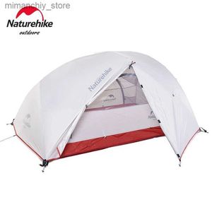 Tält och skydd NatureHike Camping Tent Star River 2 Person Dome Tent Doub Layer Ultralight Backpacking Tält Vattentät utomhusresor Tält Q231115