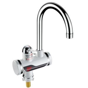 Freeshipping AB Fiş Paslanmaz Çelik LED Dijital Ekran Sıcak ve Soğuk Su Karıştırıcısı Musluk Su Isıtıcı Lavabo Basin Musluk Outlet Mixer CMABC