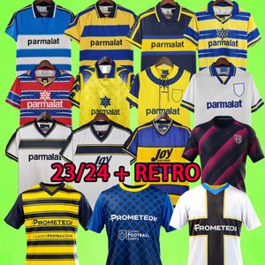 23/24 Parma Soccer Jerseys 2023 2024 Home Away Third Buffon Vintage Football Shirt Retro 1993 1997 1998 1999 2000 2001 2002 2002 2003 Crespo Baggio Veron Nakata Adriano