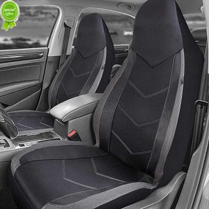 Ny uppgradering Hög Back Bucket Universal Seat Protector Breattable Mesh Fabric Carbon Fiber Texture Car Seat Cover Cushion