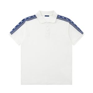 2NEW Fashion London England Polos koszule męskie projektanci koszule polo High Street Haftowanie drukowania T Shirt Men Summer Cotton Casual T-Shirtsq08