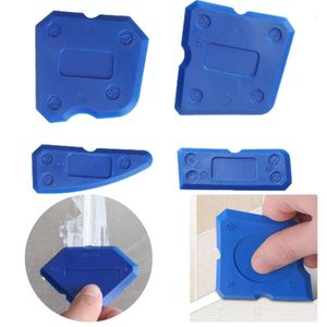 Novo 4 pçs silicone raspador de cimento de vidro selante grout removedor ferramenta casa acabamento ferramentas calafetagem casa limpeza mão espátula ferramenta