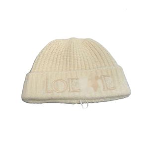 Loewee Beanie Designer Top Quality Hat Fashion Wool Knitted Hat For Women Beanie Cap Winter Cashmere Woven Warm Hat For Men Birthday Gift