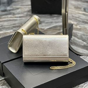 Zincir Debriyaj Altın Çanta Kadın Omuz Çantası Tasarımcı Crossbody Bag Zincirleri Küçük Tavalar Çantalar Küçük Debriyaj Tutucu Çanta Y Kadın Moda Elmas Çantalar