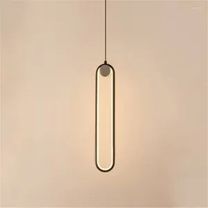 Pendant Lamps Nordic Led Lights Bedside Lamp Bedroom Lustre Table Dining Hanging Interior Lighting Track Home Decor Light Fixture