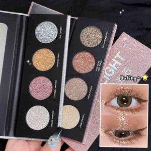 Lidschatten Glimmer Highlighter Pulver Palette Glitter Schimmer Aufhellen Hervorhebung Schattierung Schatten Kontur Lidschatten Palette Koreanische Make-UpL231115