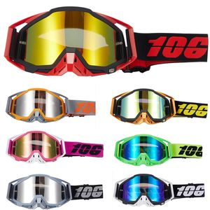 Ski Goggles Motocross Racing Goggles106% Motocross Goggles Glasses MX Off Road Masque Helmets Goggles Ski Sport Gafas for Motorcycle Dirt 231116