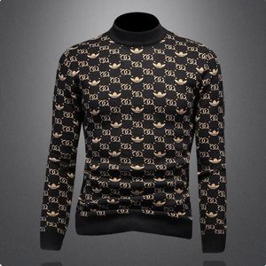 Nowy projektant mody luksusowy sweter męski sweter swobodny list krańca pullover swetry jesienne zimowe ciepłe wełniane sweter