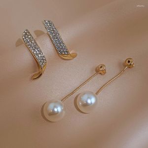 Ohrringe baumeln KAITIN Geometric Pearl Drop For Woman Long Quaste Exquisite Earring 2023 Classic Korean Fashion Jewelrry