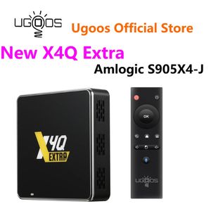 UGOOS X4QエクストラスマートテレビボックスAndroid 11 AMLOGIC S905X4-J 4GB 128GB 2.4G/5G WIFI BT5.0 1000M 4KセットトップボックスドルビーVisonサポート