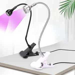 Nail Dryers UV Led Lights Dryer Ultraviolet Lamp Mini Flexible Clip-On Desk USB Gel Curing Manicure Pedicure Tools