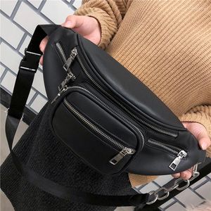 Hüfttaschen Mode für Frauen Steinmuster PU-Leder Kettentasche Freizeit Bauchtasche Satchel Bauchband Gürtel