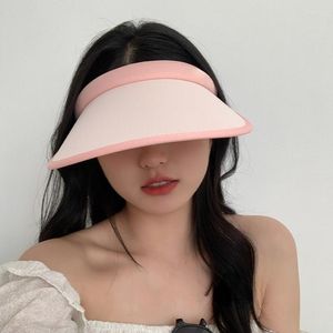 Wide Brim Hats Summer Fashion Beach Hat Women Y2k Casual Sweet UV Protection Sun 2023 Panama Seaside Cycling Caps For Lady Outdoor