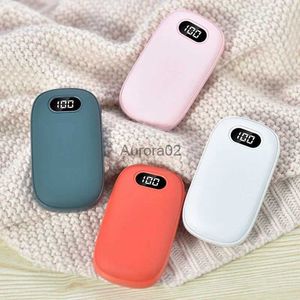 Space Heaters 6000mAh Hand Warmers Rechargeable Electric Portable Pocket Heater Heat Therapy Mini Multi-Function Pocket Warmer Digital Display YQ231116