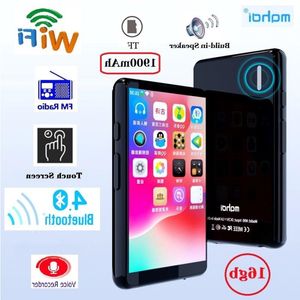 16 GB WiFi Bluetooth MP4 Player Högtalare MP3 Touch Screen 40 Inch Music MP5 Videospelare Support TF Card FM/ Inspelning HWLQT