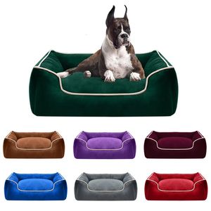 Kennele długopisy duże łóżko dla psów zagęszczone ciepłe nie poślizgowe mata cztery pory roku uniwersalne odłączane zwierzak sofa dla psa Sofa dla zwierząt domowych 231116
