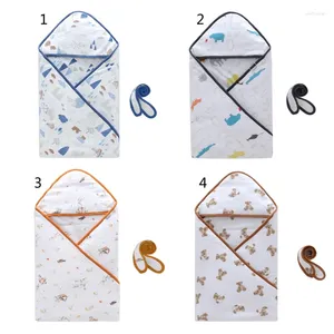 Blankets Autumn Envelope For Born Baby Sleeping Bags Winter Warm Infant Stroller Sleep Sack Cable Knitted Toddler Outdoor Swaddle Wrap