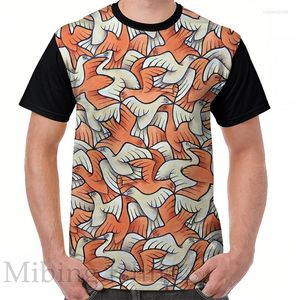 Men's T Shirts Funny Print Men Shirt Women Tops Tee Birds Graphic T-Shirt O-neck Short Sleeve Casual Tshirts