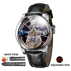 Wristwatches 2023 Design of the Celestial Body Series "sky" Watch Man 360 Degree Transparent Shell PINDU Men Quartz Wat 523