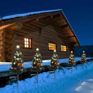 Juldekorationer Julprydnader Xmas Tree Solar LED -lampor Utomhus Juldekorationer för hem Navidad Julklappar År 231116