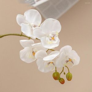 Decorative Flowers Useful Simulation Butterfly Orchid Faux Silk Flower Artificial Easy Care Scene Layout