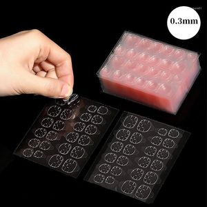 Nail Gel 10Sheets 240pcs Clear Double Sided False Art Adhesive Tape Glue Sticker DIY Tips Fake Acrylic Manicure Makeup Tool