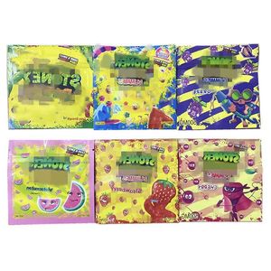 500mg Sakız Edibles Ambalaj Çantaları Mylar Karpuz Gummy Ekşi Sonra 54mg Paketleme Çantası Plastik Sarma Paketi Yenilebilir UVXVB