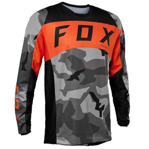 T-shirt da uomo Motocross 2023 FOX TELEYI Downhill Jersey Mountain Bike Moto Ciclismo MX Off Road Bicicletta MTB T-shirt Manica lunga moto