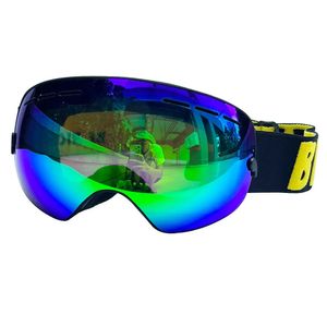Skidglasögon UV400 dubbla lager Anti-dimskidglasögon Lens Skidmaskglasögon Skidåkning Snow Snowboard Eyewear Mirror Polarize Goggles for Men 231115