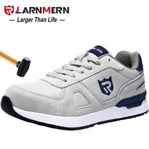 Scarpe antinfortunistiche LARNMERN Scarpe antinfortunistiche invernali da uomo Slip On Scarpe con punta in acciaio Scarpe da costruzione da donna Sneaker da lavoro leggere e antistatiche traspiranti 231116