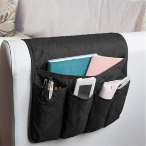 Storage Bags Sofa Armrest Side Bag Chair Seat Bedside Remote Control Hanging Sundries 5 Pocket Organizer