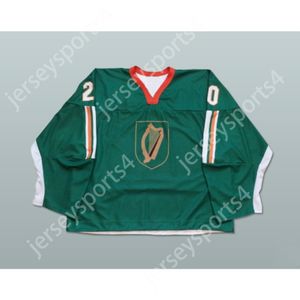 Custom ADAM PEPPER IRELAND HOCKEY JERSEY NEW Top Stitched S-M-L-XL-XXL-3XL-4XL-5XL-6XL