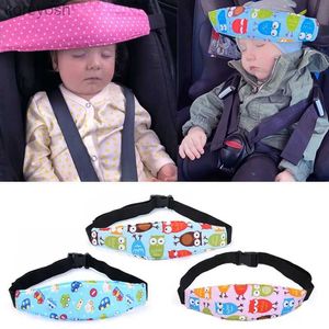 Pillows Baby Saftey Pillows Infant Baby Car Seat Head Support Children Belt Fastening Belt Adjustable Boy Girl Playpens Sleep PositionerL231116