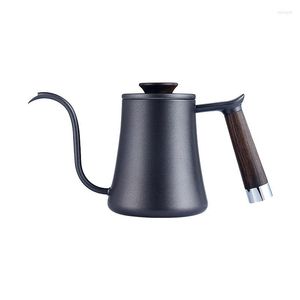 Vattenflaskor American Hand-Flush Coffee Pot Fine-Mouth Rostfritt stål Hushållsapparat Set Long-Mouth Kettle Drip Filter