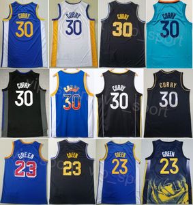 Mens City Draymond Green Basketball Jersey 23 Stephen Curry 30 Team Color Black Blue White Earned Stitched Statement For Sport Fans Stating High Quality On Sale