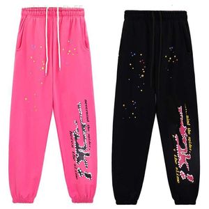 Spider Web Sp5der Joggers celebridade mesma dança de rua hip hop e casual feminino